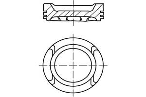 Поршень VW BORA (1J2) / VW GOLF (1J5) / SKODA OCTAVIA (1U2) 1996-2013 г.