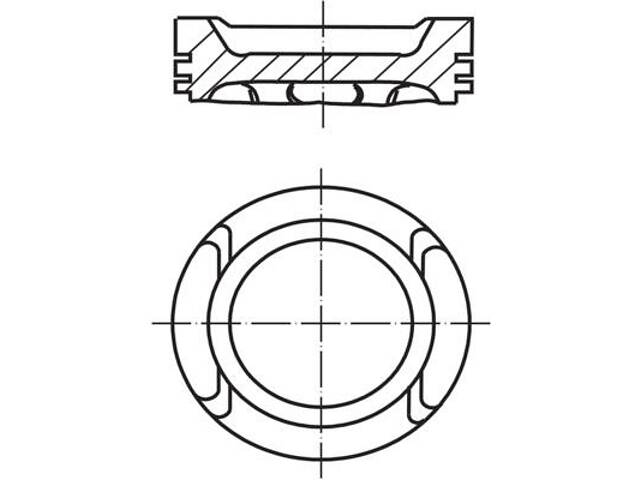 Поршень VW BORA (1J2) / VW GOLF (1J5) / SKODA OCTAVIA (1U2) 1996-2013 г.