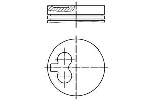 Поршень VW GOLF (17) / VW JETTA (16) / VW CADDY (14) / VOLVO 940 (945) 1973-1996 г.