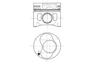 Поршень VW POLO (6N1) / VW BORA (1J2) / VW GOLF (1H1) / AUDI A3 (8L1) 1988-2013 г.