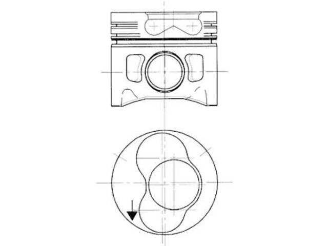 Поршень VW POLO (6N1) / VW BORA (1J2) / VW GOLF (1H1) / AUDI A3 (8L1) 1988-2013 г.