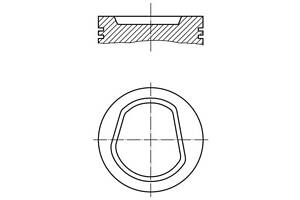 Поршень VW POLO (6N1) / VW GOLF (1H1) / VW VENTO (1H2) / SEAT INCA (6K9) 1989-2010 г.