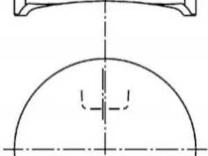 Поршень з кільцями OPEL 80,50 1,8i 16V X18XE1 (вир-во KS) Kolbenschmidt 99741601 Opel Vectra, Astra, CORSA, Zafira, Meri