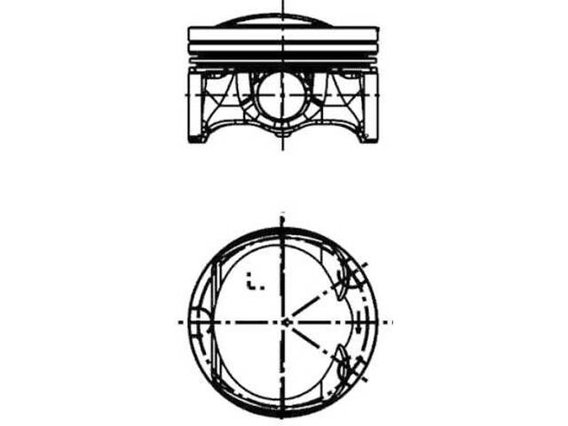 Поршень з кільцями стандарт - Фото 1