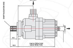 Поршневий насос 100 л/хв (Bi-rotational) моноблочний (на 10 поршнів) Hiposan