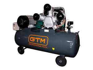 Поршневий повітряний компресор 220 л GTM KC3090-220L ремінний : 220л, 7.5 кВт, 900 л/хв