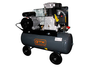 Поршневий повітряний компресор 50 л GTM KCH2070A-50L ремінний : 50л, 2.2 кВт, 300 л/хв