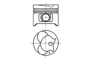 Поршня 89.0 +0.50mm OM601-602