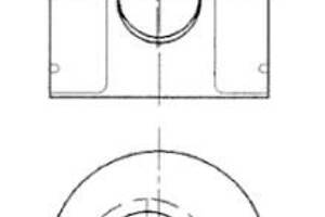 Поршня OM364-366 97.5+0.50mm