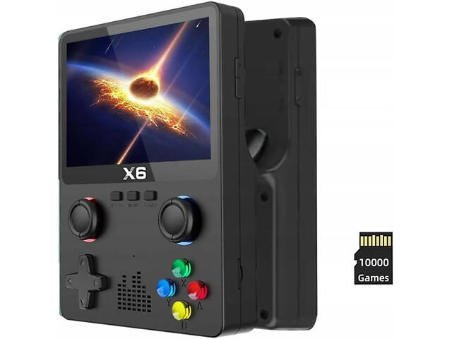 Портативна ретро консоль приставка Game Boy X6 3.5' IPS