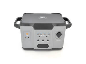 Портативна зарядна станція XO-PSA-1200Q потужністю 1200W, (1080Wh/ 300000mAh), Output: 3AC+ 2USB+ 1Type-C+