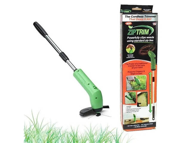 Портативна бездротова газонокосарка ZIP TRIM для трави та кущів - Фото 1
