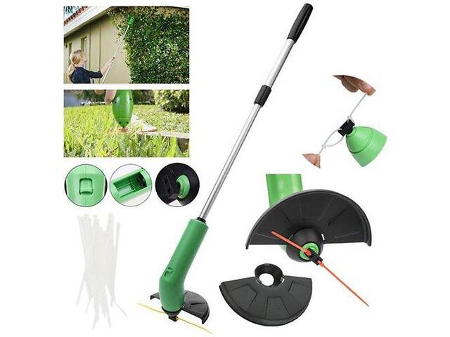 Портативна бездротова газонокосарка ZIP TRIM для трави та кущів - Фото 3