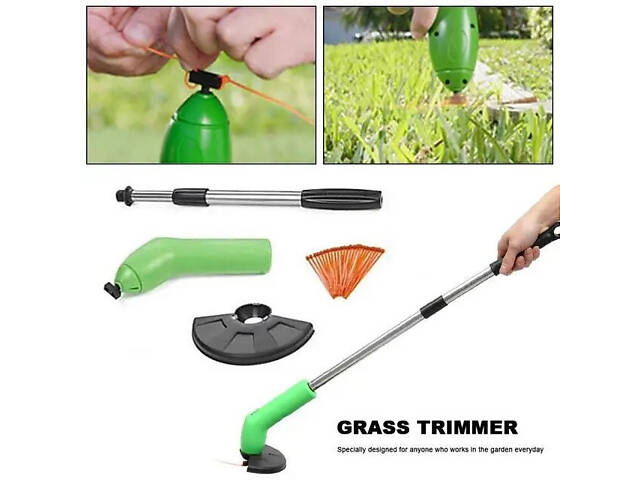 Портативна бездротова газонокосарка ZIP TRIM для трави та кущів - Фото 5