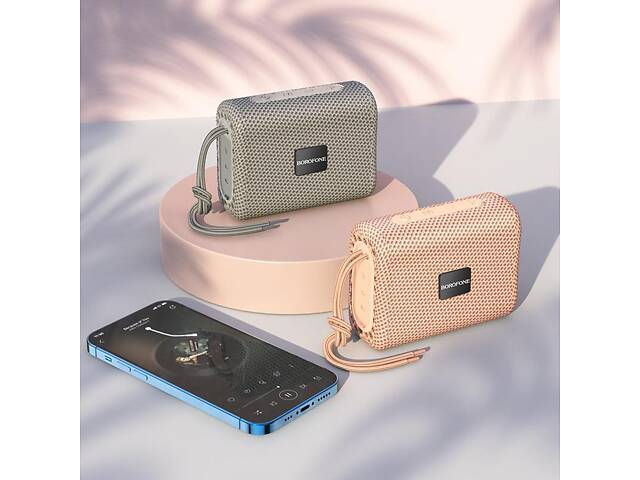Портативная беспроводная колонка Borofone BR18 Encourage Bluetooth v5.1 500mAh 5 Вт Grey (26719_3340301) - Фото 3