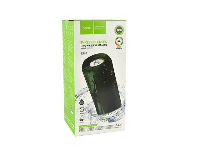 Портативна бездротова колонка Hoco BS48 Artistic IPX5 BT v5.1 1200мАг Dark Green - Фото 2