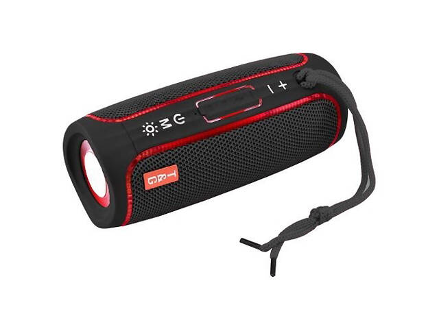 Портативна колонка Bluetooth з LED підсвічуванням TG288, акумуляторна колонка для музики. Колір: чорний - Фото 4