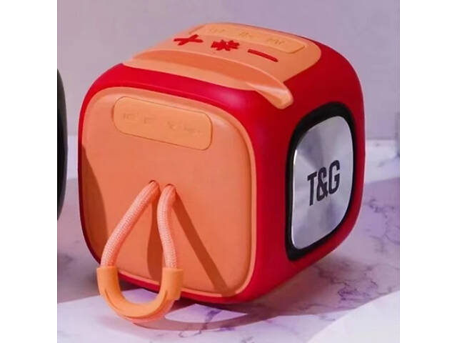 Портативная Bluetooth колонка TG359 7W с RGB подсветкой, Громкая блютуз колонка. Цвет: красный - Фото 14
