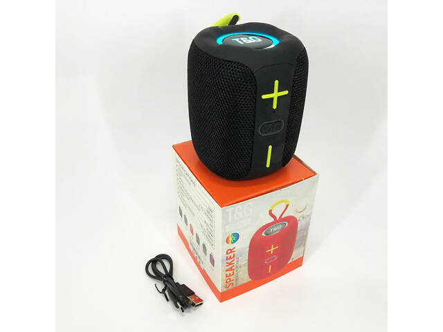 Портативна Bluetooth колонка TG658 8W з RGB підсвічуванням, Бездротова колонка потужна. Колір: чорний - Фото 6