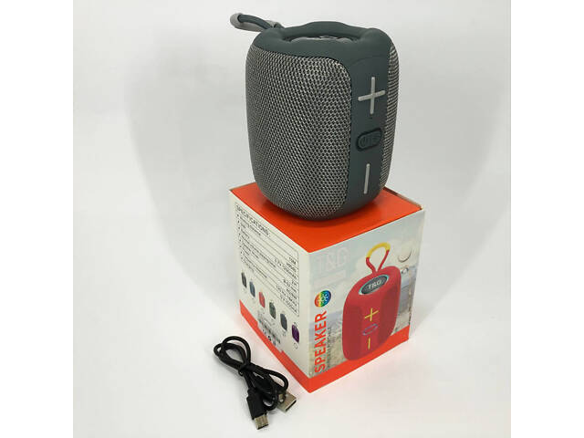 Портативна Bluetooth колонка TG658 8W з RGB підсвічуванням, Музичні колонки для вулиці. Колір: сірий - Фото 9