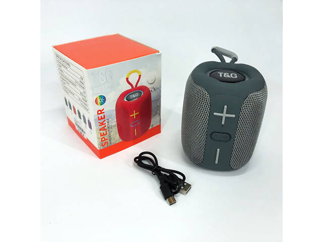 Портативна Bluetooth колонка TG658 8W з RGB підсвічуванням, Музичні колонки для вулиці. Колір: сірий - Фото 10