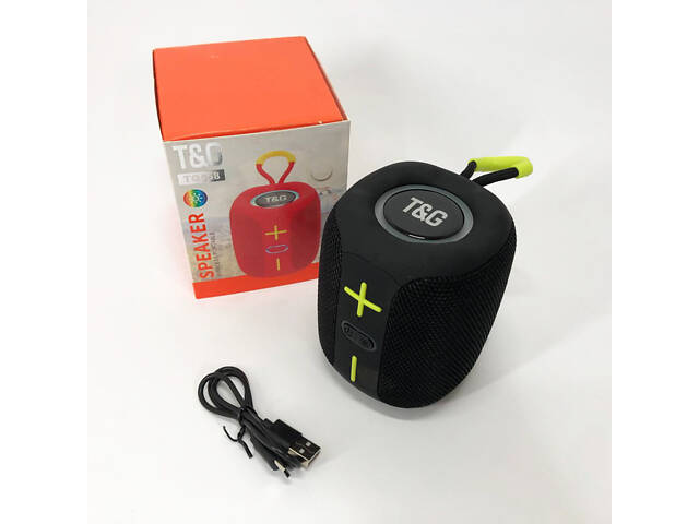 Портативна Bluetooth колонка TG658 8W з RGB підсвічуванням, Бездротова колонка потужна. Колір: чорний - Фото 10