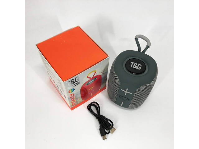 Портативна Bluetooth колонка TG658 8W з RGB підсвічуванням, Музичні колонки для вулиці. Колір: сірий - Фото 12