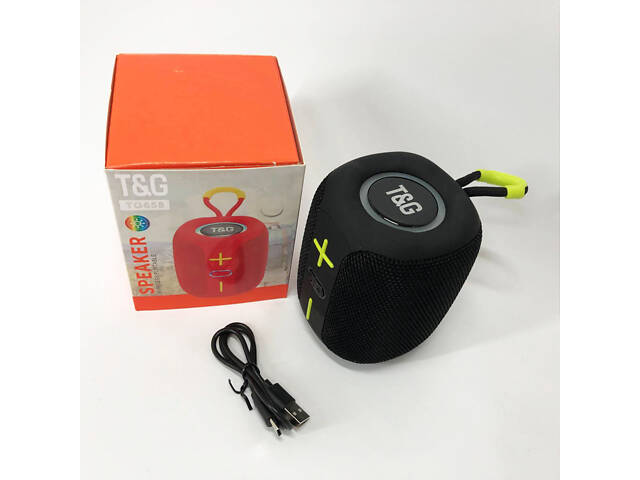 Портативна Bluetooth колонка TG658 8W з RGB підсвічуванням, Бездротова колонка потужна. Колір: чорний - Фото 13