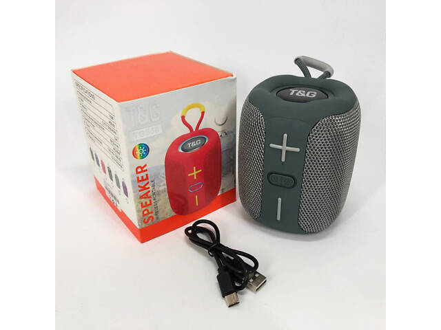 Портативна Bluetooth колонка TG658 8W з RGB підсвічуванням, Музичні колонки для вулиці. Колір: сірий - Фото 14