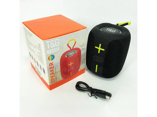 Портативна Bluetooth колонка TG658 8W з RGB підсвічуванням, Бездротова колонка потужна. Колір: чорний - Фото 15