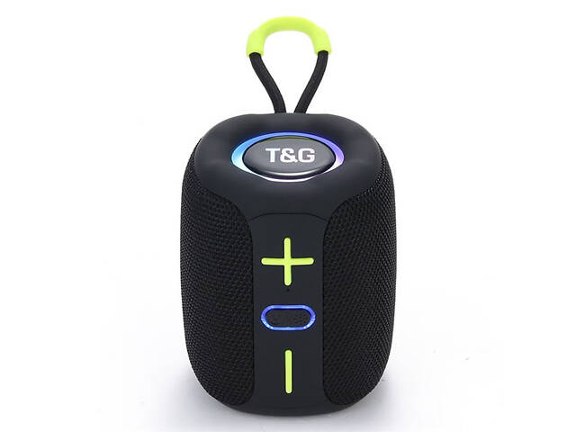 Портативна Bluetooth колонка TG658 8W з RGB підсвічуванням, Бездротова колонка потужна. Колір: чорний - Фото 17