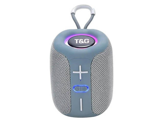 Портативна Bluetooth колонка TG658 8W з RGB підсвічуванням, Музичні колонки для вулиці. Колір: сірий - Фото 16