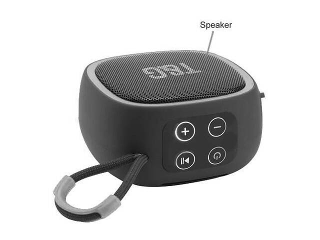 Портативна Bluetooth-колонка TG659 з ремінцем, Bluetooth колонка для вулиці. Колір: чорний - Фото 4