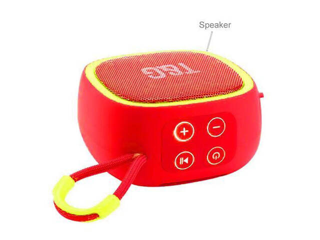 Портативна Bluetooth-колонка TG659 з ремінцем, Гучна блютуз колонка для вечірки. Колір: червоний - Фото 4