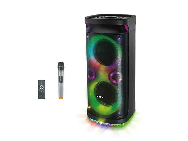 Портативная Bluetooth колонка ZXX-8850 8' RGB чемодан с караоке 3500 mAh 60W Black