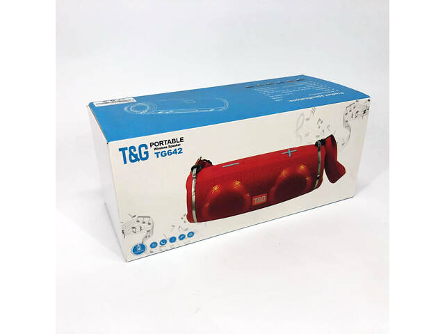 Портативна колонка TG642 з RGB підсвічуванням та ремінцем, гучна блютуз колонка. Колір: зелений - Фото 4