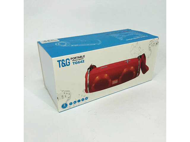 Портативна колонка TG642 з RGB підсвічуванням та ремінцем, колонка для вечірки. Колір: камуфляж - Фото 4