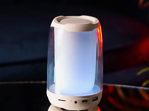 Портативна міні колонка для телефону бездротова акустика bluetooth колонка з мікрофоном Білий