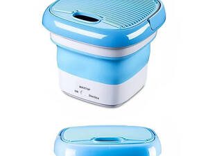 Портативна міні пральна машинка Snitch зі складним відром Maxtop підключення USB об'єм складна пралка 10л.