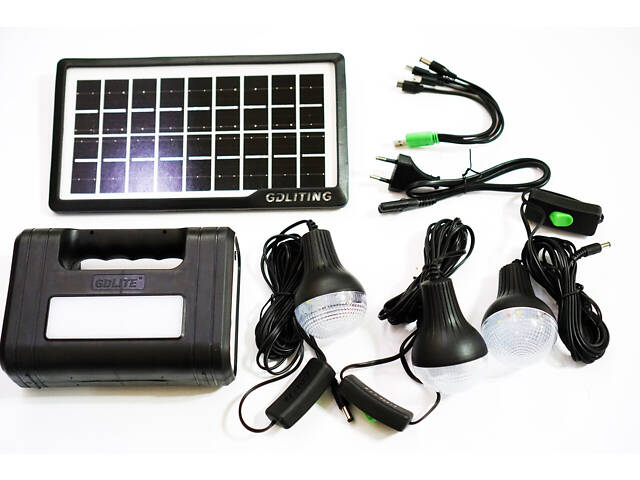 Портативна сонячна автономна система Solar GDLite GD-8017 - Фото 2