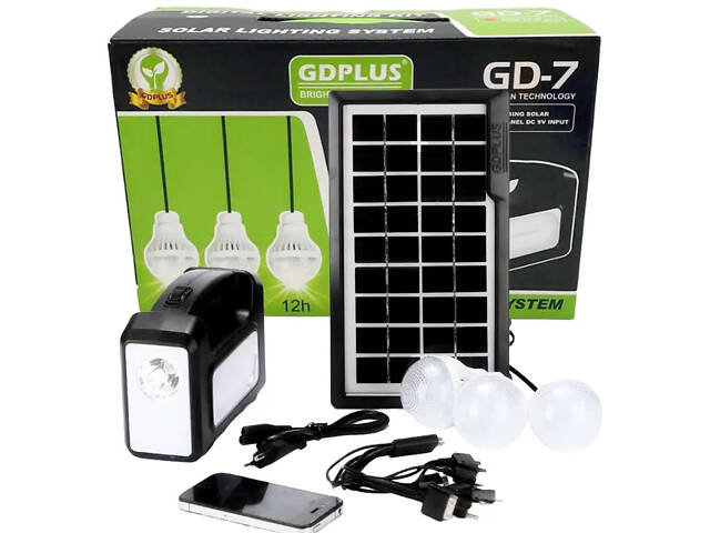 Портативна сонячна автономна система Solar GDPlus GD7 - Фото 4