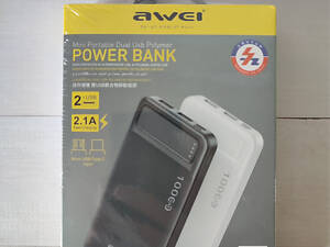 Портативний зарядний пристрій 10000 mah POWER BANK AWEI P5K