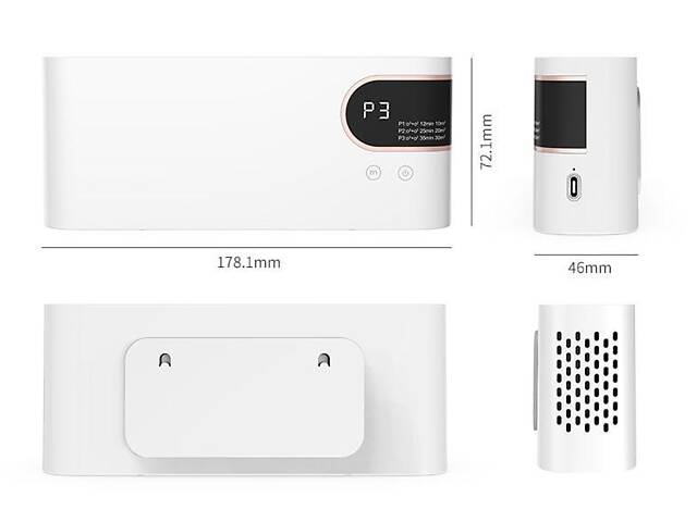 Портативний бактерицидний рециркулятор Doctor-101 Modern. Озонатор-ионизатор для очищення повітря і дезінфекції - Фото 4