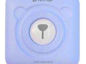 Портативный bluetooth термопринтер для смартфона PeriPage A6, голубой