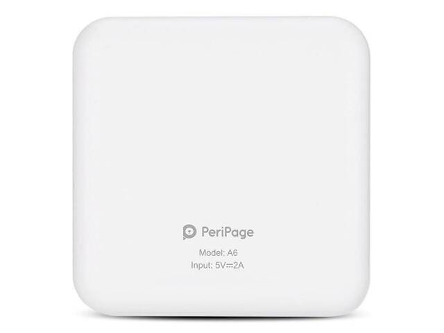 Портативный bluetooth термопринтер для смартфона PeriPage A6, белый - Фото 5