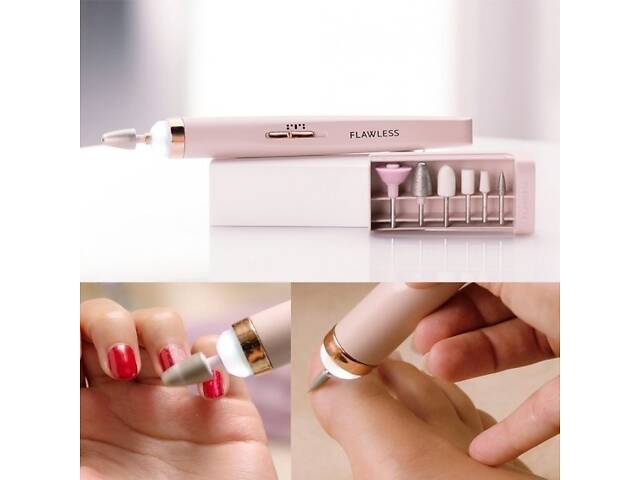 Портативний фрезер Flawless Salon Nails для манікюру та педикюру, USB - Фото 4