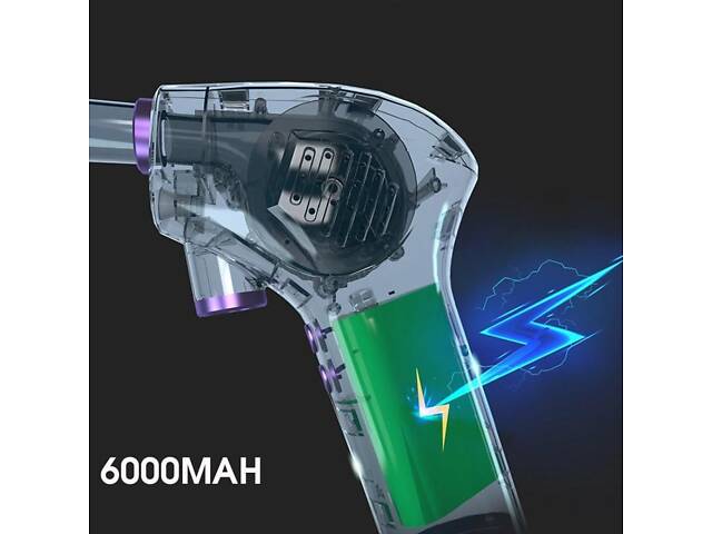 Портативний компресор повітряний на акумуляторі для продування ПК, ноутбуків, кондиціонерів Nectronix RPM-6000 (100803) - Фото 3