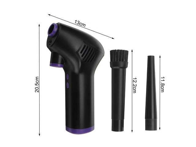 Портативний компресор повітряний на акумуляторі для продування ПК, ноутбуків, кондиціонерів Nectronix RPM-6000 (100803) - Фото 4