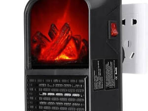 Портативний обігрівач Flame Heater 900 Вт з пультом.