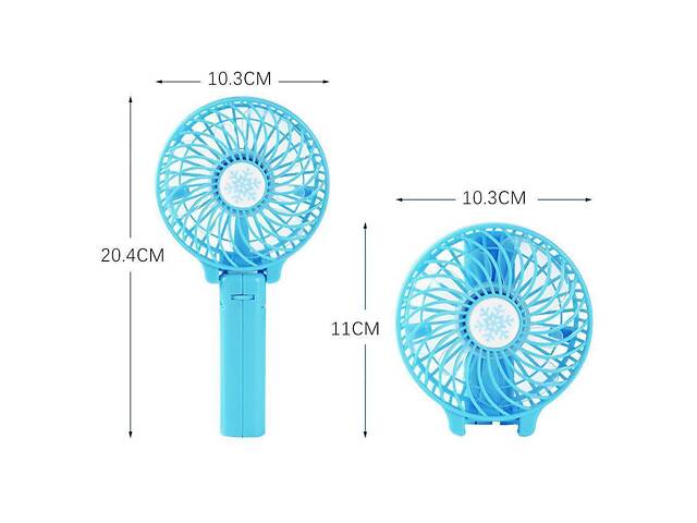 Портативный вентилятор Handy Mini Fan Синий (200713) - Фото 3